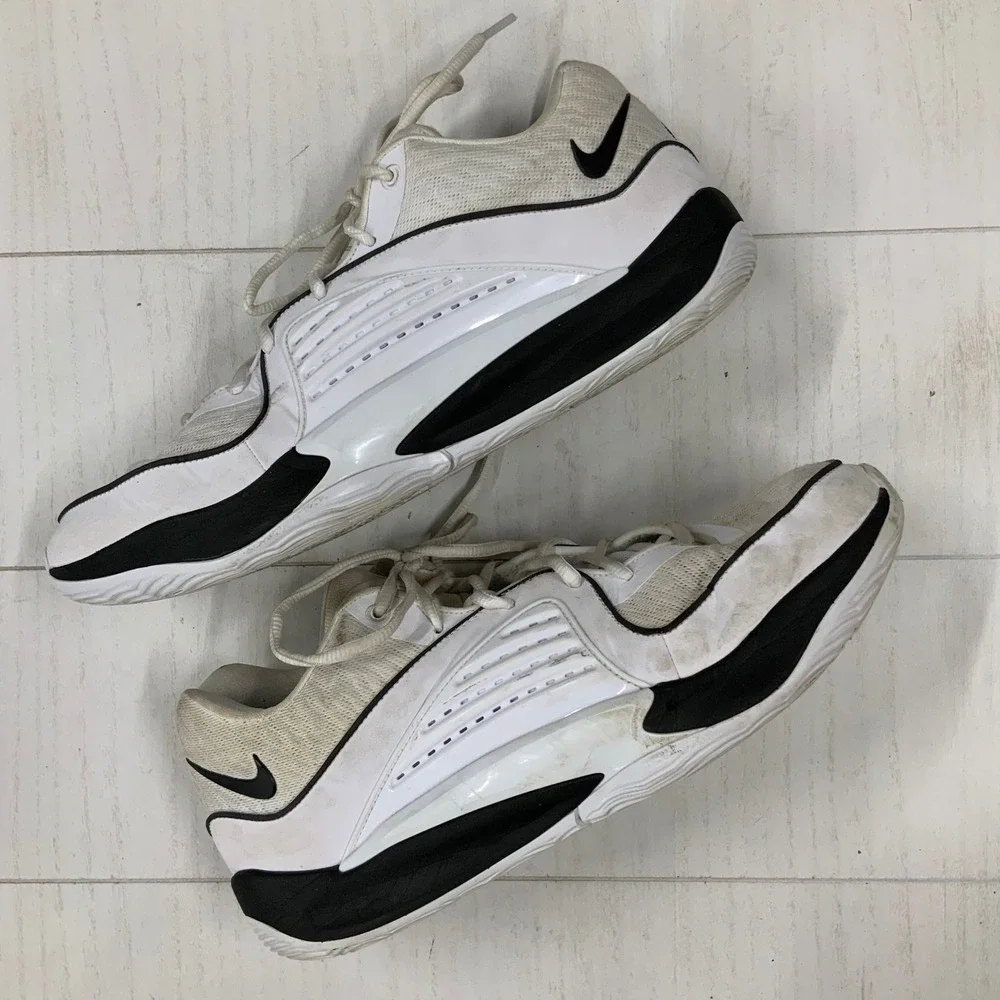 Nike KD 16 Basketball Shoes White Black Mens Size 12 Sneakers‎
